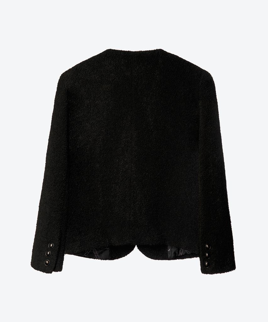 Untage Wool Boucle Tweed Jacket [Black(Man)]_Uto-Fb16