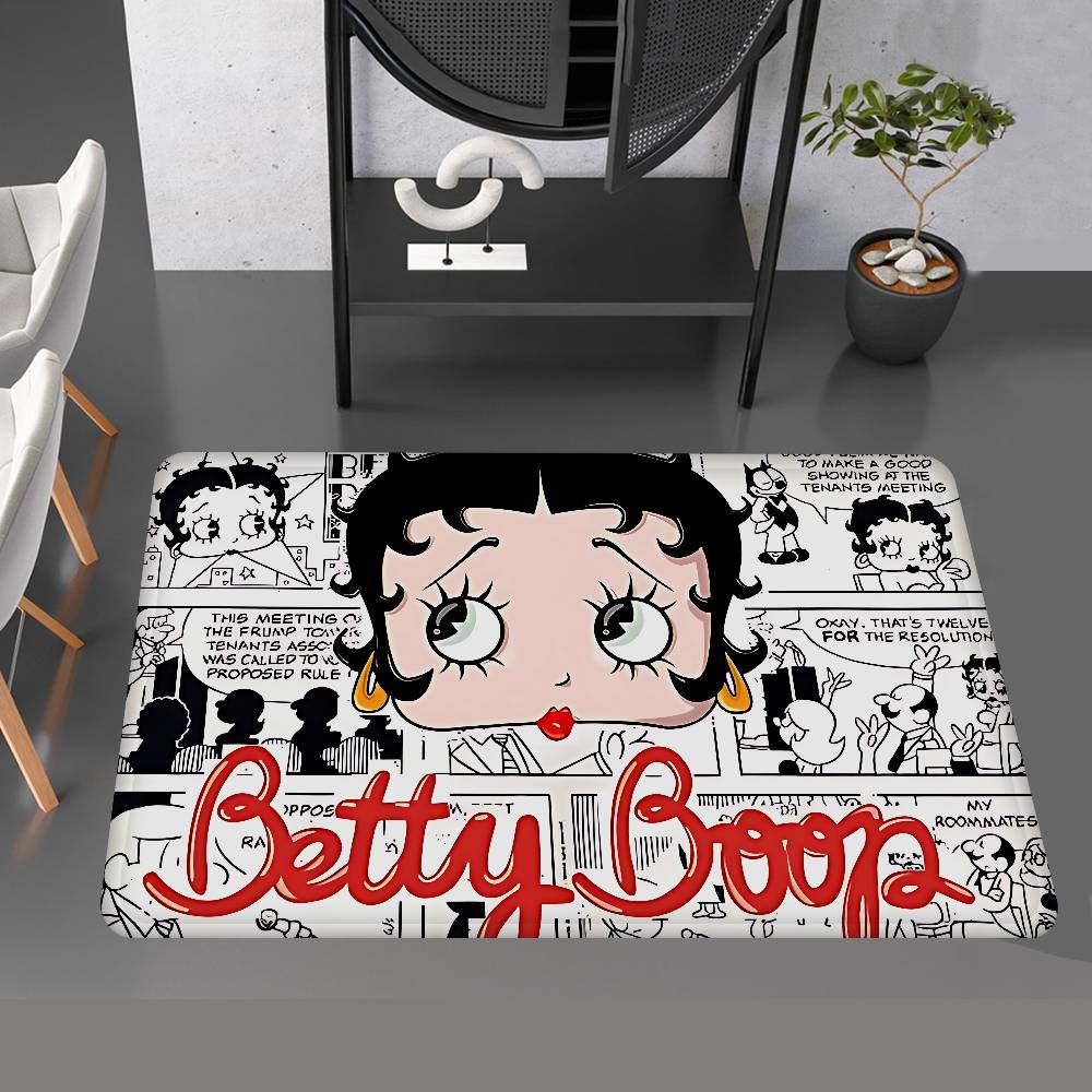 

Animation B-Betty B-Boop Bathroom Mat Kids Room Bedroom Decoration Balcony Anti-Slip Doormat Living Room Welcome Rug 40x60cm
