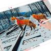 5D DIY Diamond Embroidery Fox Rhinestone Kit Full Drill New Arrival Diamond Painting Animal Mosaic Winter Decor For Home