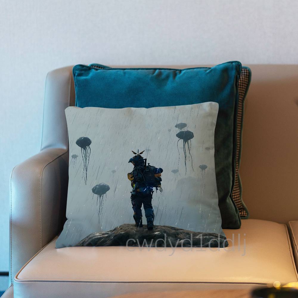 

DDeath Stranding 2 On The Beach Pillow Case Cover Square Sofa With For Pattern Comfortable Cushion suitable Of Room 30x30cm