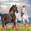 4 Pcs Professional Horse Fly Boots, Breathable Mesh Leg Wraps with Non-Slip Straps, for Pasture & Stable Protection