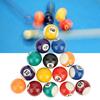 16PCS Eco‑friendly 38MM Resin Children Billiard Ball Toy Mini Pool Table Accesssory
