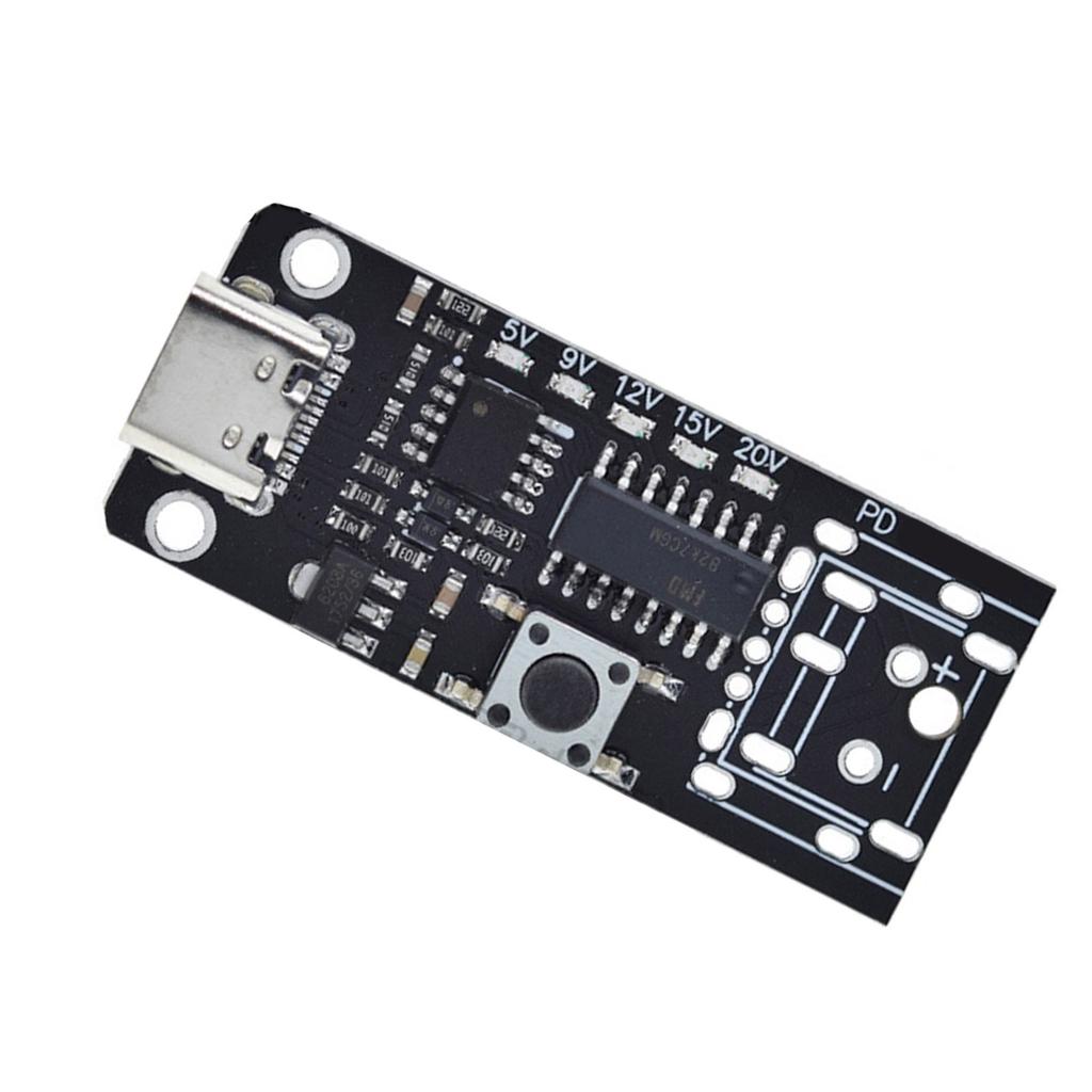 Trigger Board USB-C PD 5V 9V 12V 15V 20V 28V 5A Adjustable Voltage Power Trigger Module Type-C Female Input for Lab