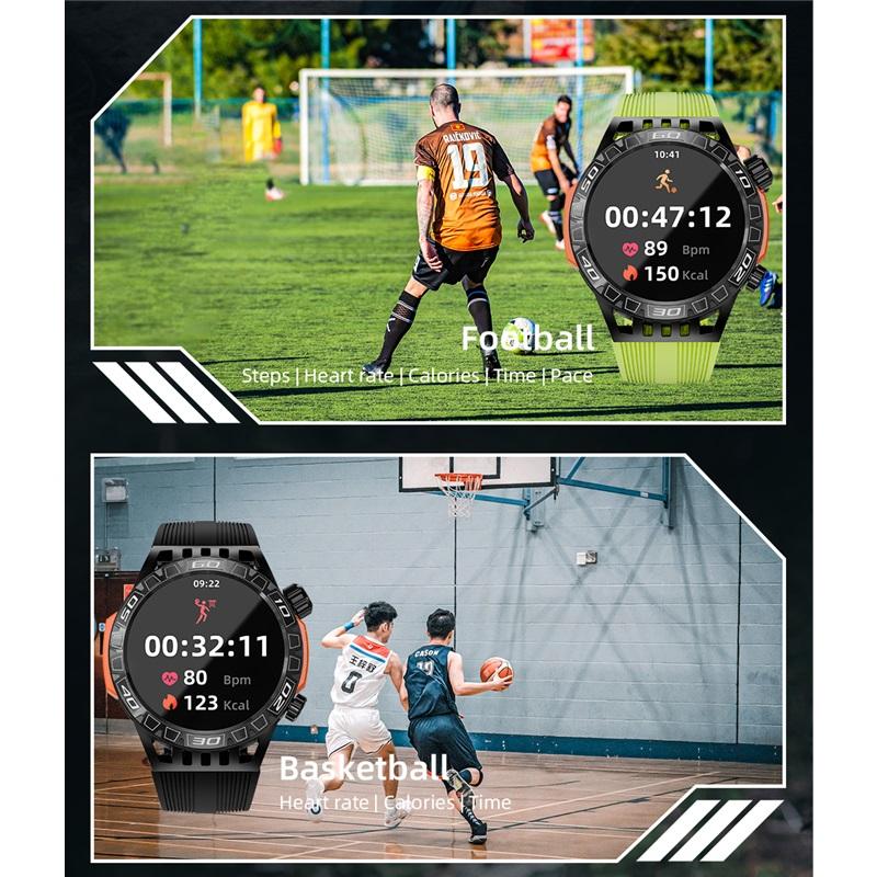 Multifunctional Smartwatch, Bluetooth Call, Flashlight, Waterproof, 1.46-inch Screen, Compass, Sports Fitness Tracker