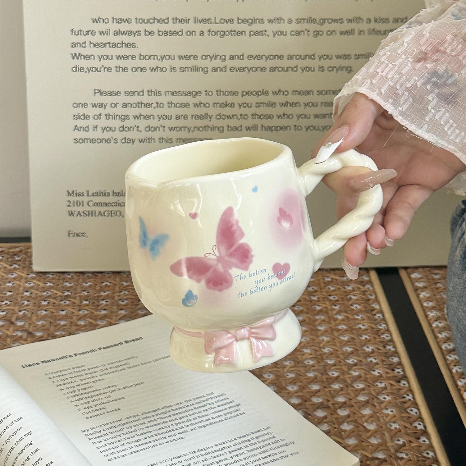 

Кружка Девушка Высокий вид Инс Кубок Керамическая Чашка Дом Чашка для воды Офис Кофе Завтрак Чашка 301-400ml