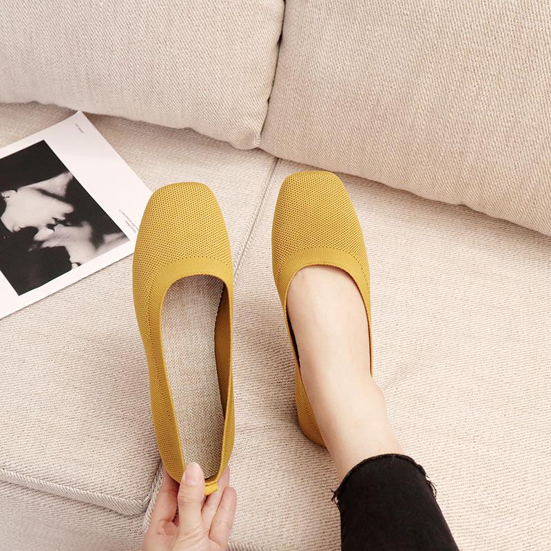 Women's Spring 2022 Knitted Slip-On Flat Loafers