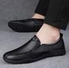 Genuine Leather Man Slip on Footwear Comfy Man Formal Shoes Wedding Party Mens Dress Flats Breath Driving Lazy Loafers Moccasins