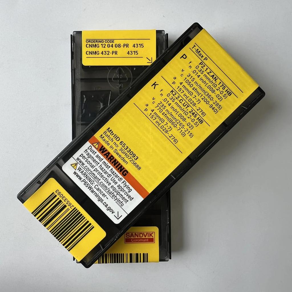 Original Sandvik / CNMG120408-PR 4315 /  CNC Lathe Carbide Blade 10 Pcs