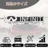 DEVENTORZ Infiniti Car Horn Logo Sticker Car Logo Decoration Sticker Set of 5 3D