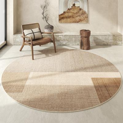 Modern Minimalist Rugs for Bedroom Large Area Thick Study Rug Light Luxury Living Room Decoration Round Carpet Home Non-slip Mat