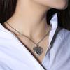 Stainless Steel Neckchain Heart Shaped Locket Pendant Necklace Unique Style Clavicle Chain Accessory for Occasions