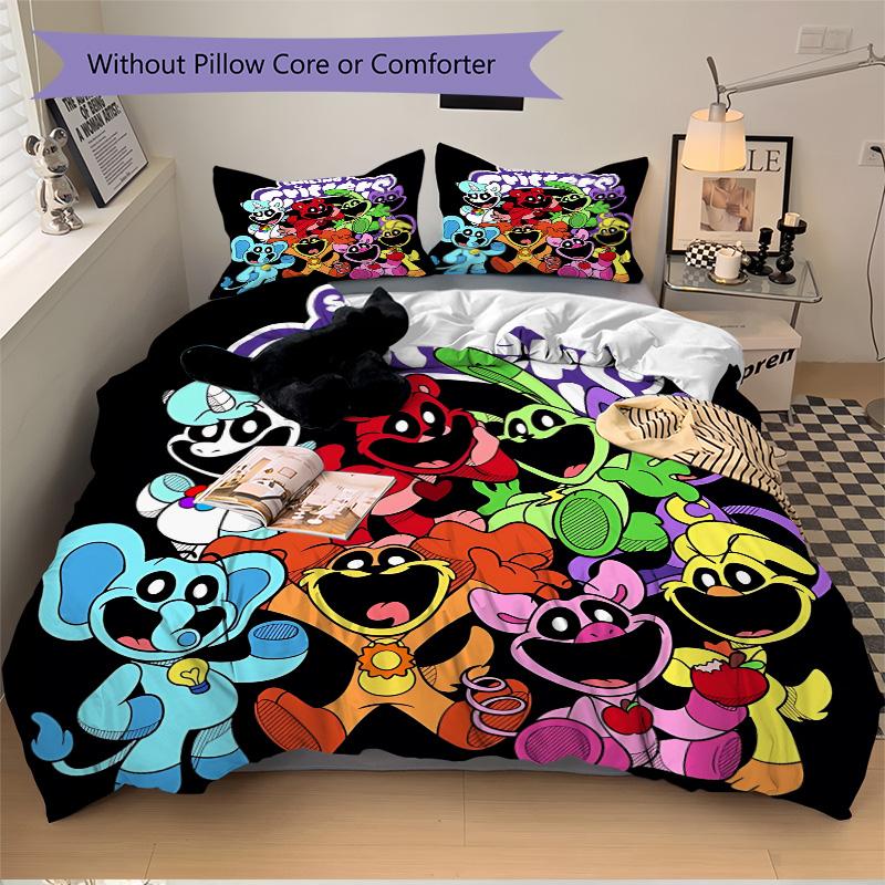 Critters Party Print 3Pcs Bedding Setduvet Cover With 2 Bedropillowcase Home Birthday Gift