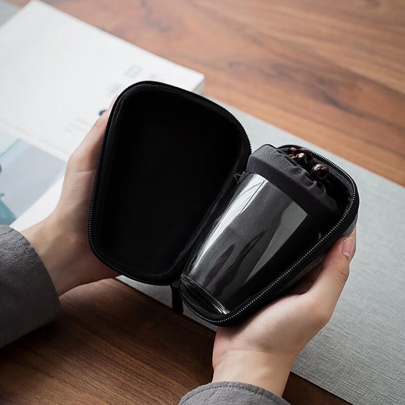 Mùyī Ivory White Portable Ceramic Gaiwan Tea Set