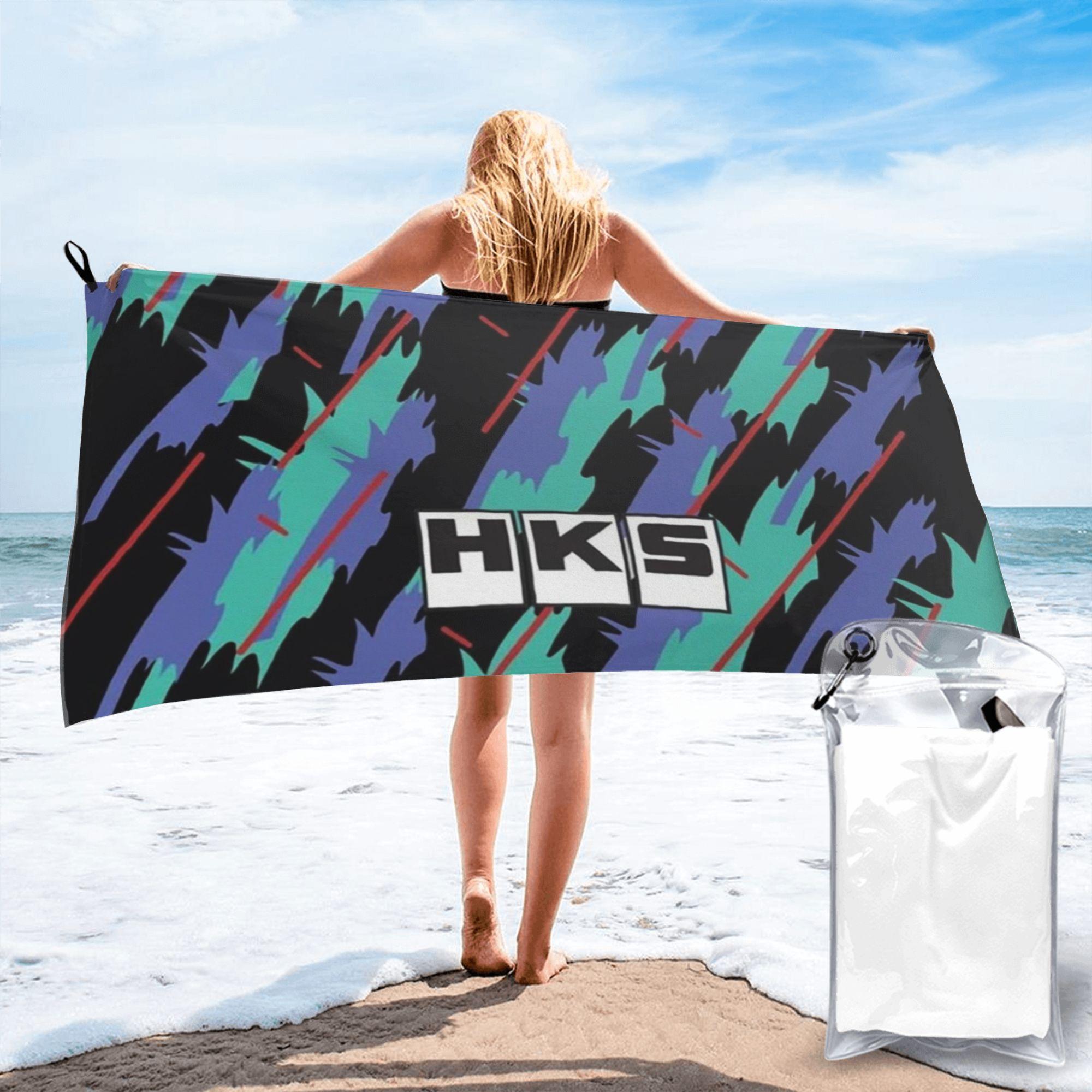 HKS Beach Towel Soft Microfiber Quick Dry Absorbent Quick Towels For Bath W40*H60(CM)