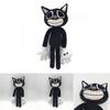 Adorable Siren Head Series Black Cat Plush Toy Cozy Stuffed Doll For Collectors