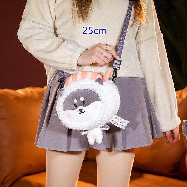 

Kawaii Husky Shiba Inu собака плюшевые игрушки милые мультяшные куклы-собаки мягкая грелка для рук подушка плюшевая сумка-мессенджер мягкие куклы