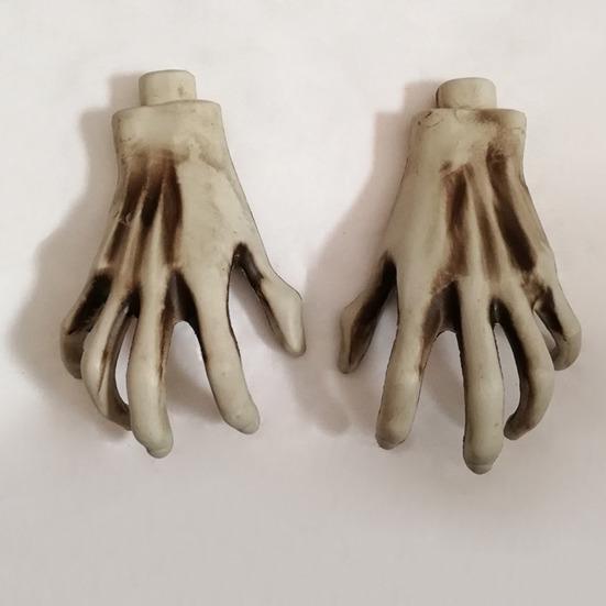 Halloween Skeleton Hands Realistic Plastic Skeleton Human Hands Model for Halloween Themed Party Decoration
