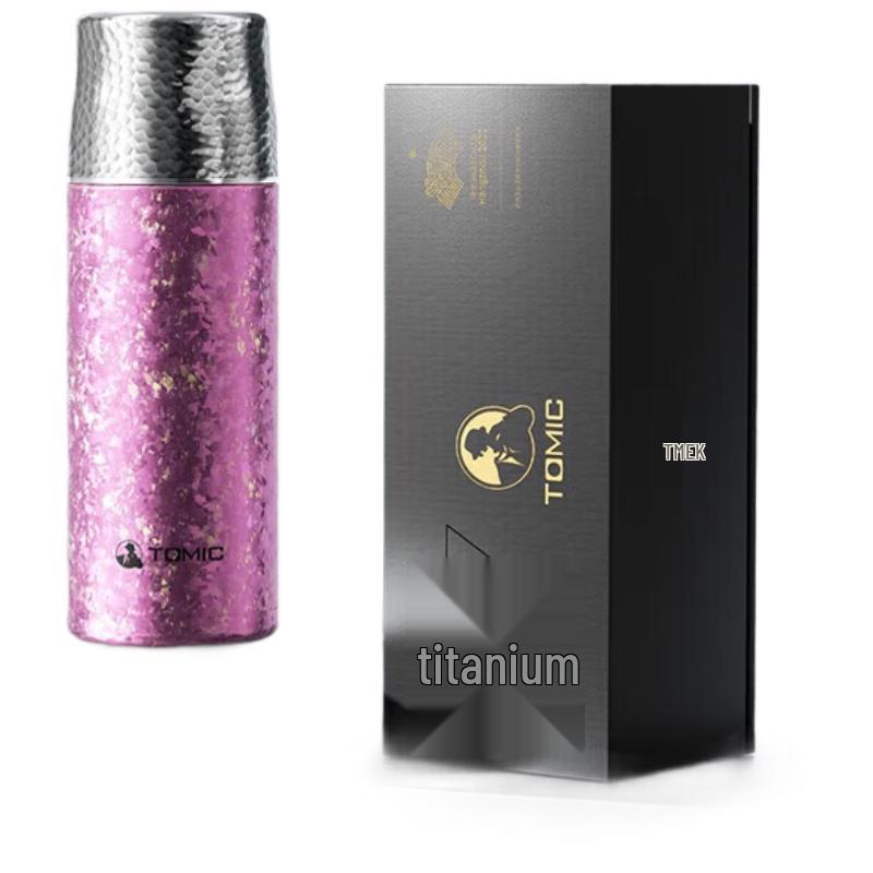 TOMIC Double-Layer Pure Titanium Insulated Tea Bottle