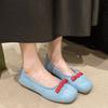 Fashion Elegant Slip On Shoes For Women Soft Ballet Flats Autumn Bow-Knot Female Footwear Slip-on Ballerinas Summer Fall New Butterfly D
