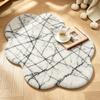 Weißer Kaninchen Plüsch Wolken Teppich Mädchen Schlafzimmer Nachttisch Bodenmatte Wohnzimmer Spiegel Vorderseite Wollmatte Ankleidezimmer Erkerfenster Matte