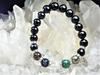 Kanoishi for warding off bad luck and Five protective Eye of the and Smoky Power stone bracelet for men and for approximately 16cm size for [Amulet