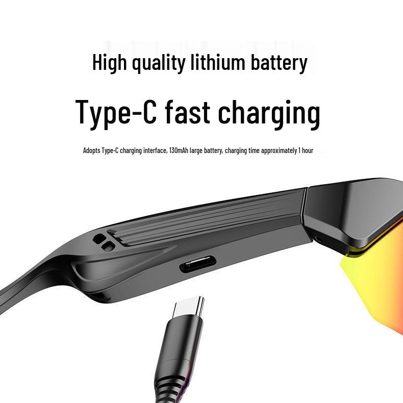Multifunctional Bluetooth Smart Glasses: Anti-Blue Light, Outdoor Cycling, Three-in-One Sunglasses
