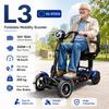 Scooter de Mobilidade Elétrica E-Scooter 4 Rodas L3 Dual 500W 36V 18Ah Bateria de Lítio Leve Dobrável Longa Autonomia 40km