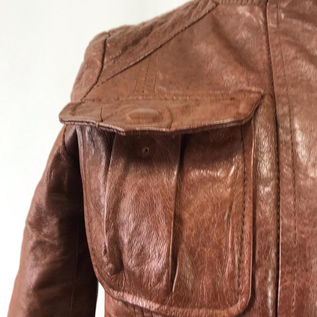 VIVAYOU Leder Bikerjacke Damen M Braun Oberbekleidung(GEBRAUCHT)