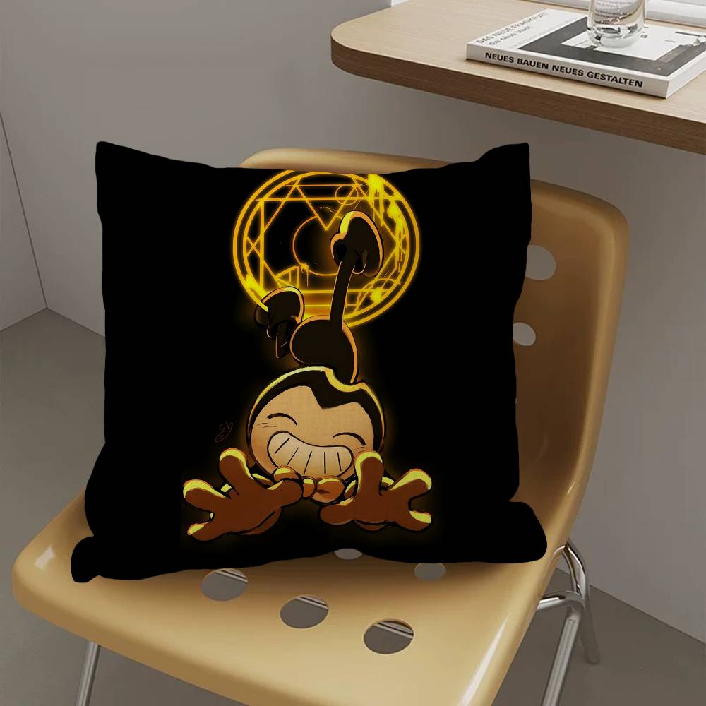 Game BBendy and the Ink MMachine Personalized Pillow Dust Cover Bedroom Kids Party Decoration Pillowcase Birthday Gift