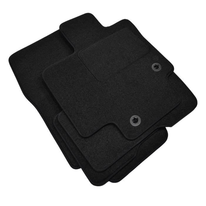 Tapis de sol - Toyota - Highlander Hybrid - Velours noir - 4 pièces - Antidérapant