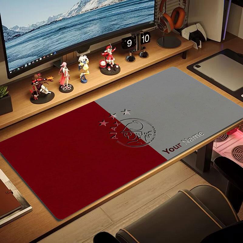 AFC Ajax Custom Name Large Size Mouse Pad Large Gaming Table Cushion Non-slip Laptop Tablet Big Mousepad XXL Mat Mini PC Playmat With Lock Edge
