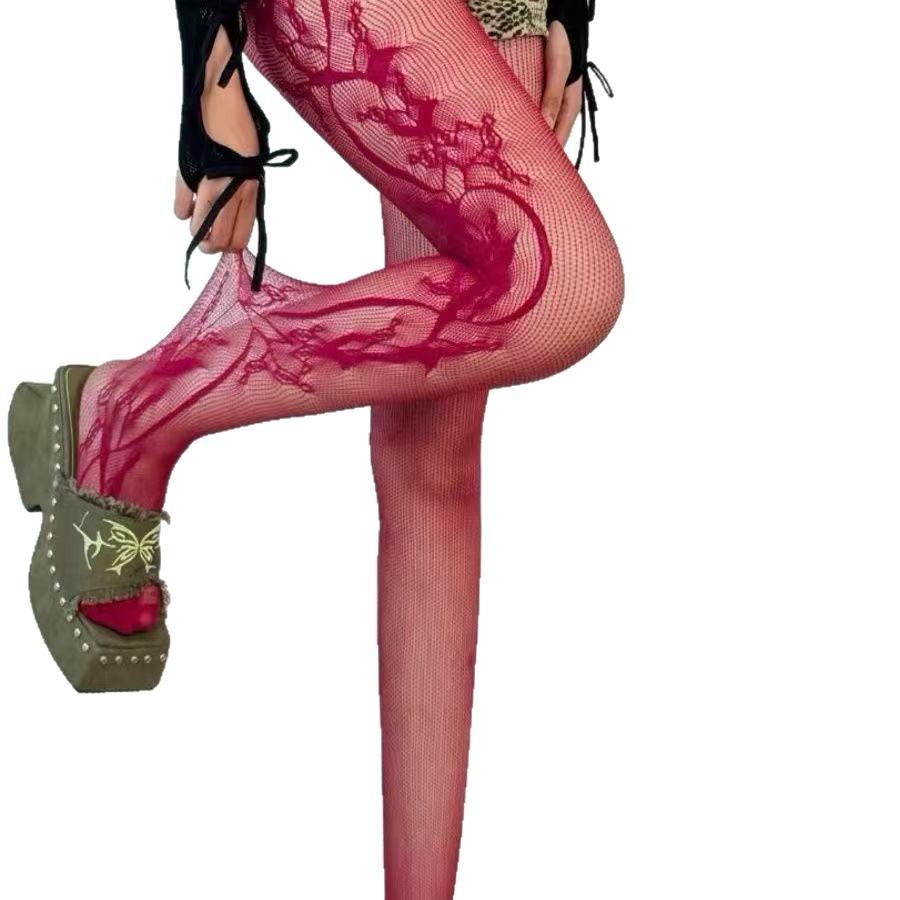 Sexy Gray Vertical Striped Stockings Women'S Suspenders Fishing Net Black Silk Knee Socks Mood Lace Slim Ultra-Thin