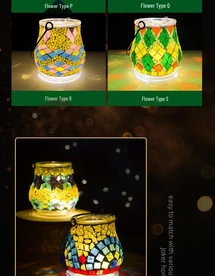 Handmade DIY Mosaic Lantern Kit: Early Education, Parent-Child Activity, Creative Team Building, Gift Toy, Flower Lantern Craft
