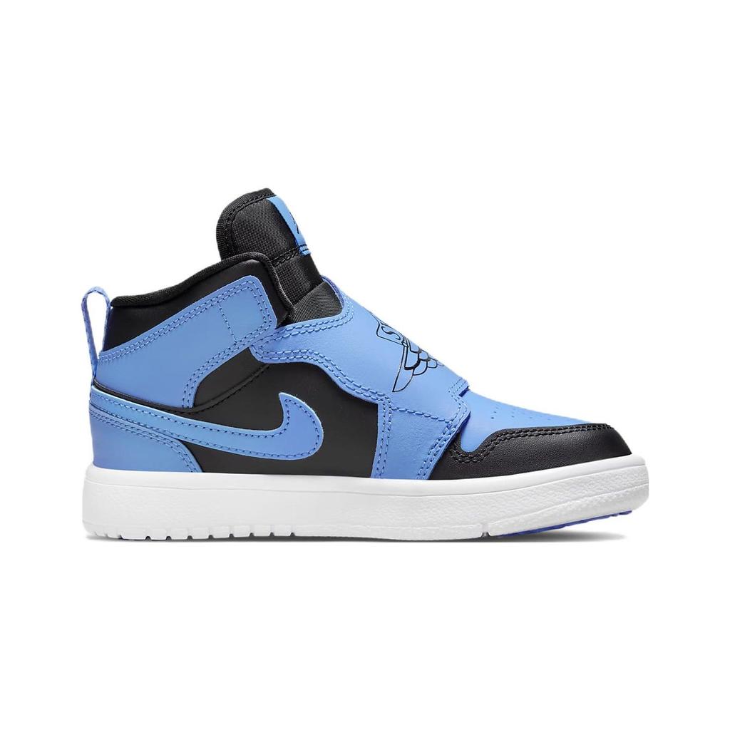 Air Jordan Sky Jordan 1 PS University Blue Kids Sneakers Black White BQ7197-041