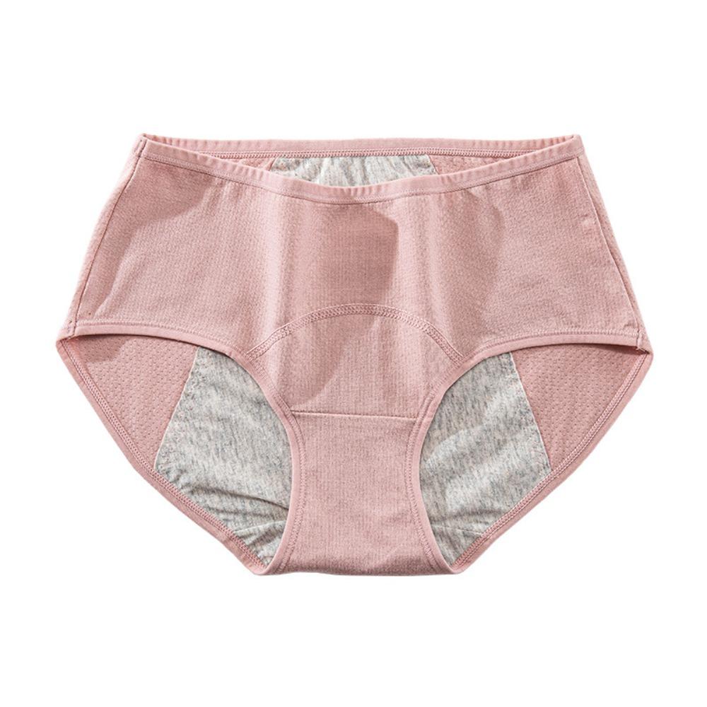 

3 Layer Waterproof Period Briefs Cotton Women s Underpants Comfortable Menstrual Panties Lady XL рожевий