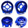 Adaptateur Sandwich pour Refroidisseur de Filtre à Huile M20*1.5 et 3/4-16 Kit Adaptateur Universel pour Capteur de Pression et Température d'Huile Avec Connecteurs