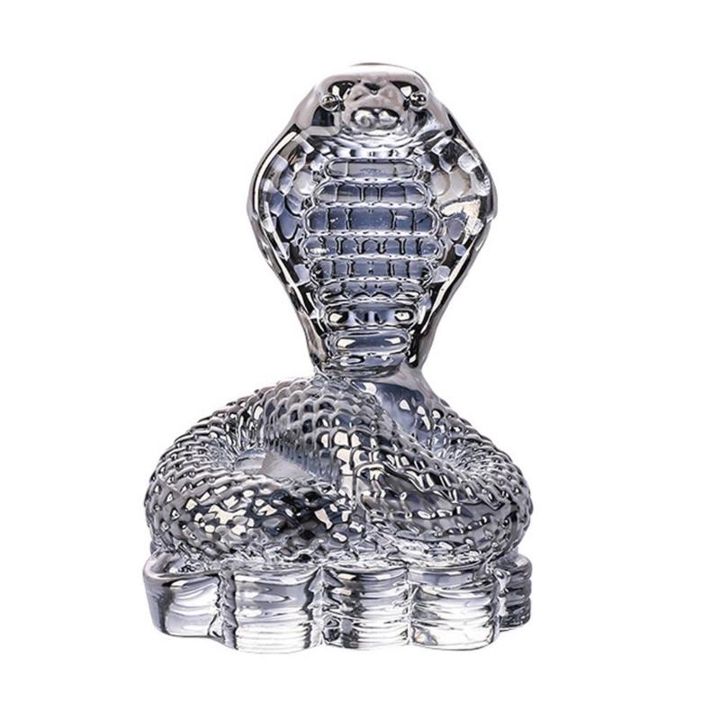 Chinese Crystal Snake Figurine Decors for 2025 Year Of The Snake Festivities Animal Statue Sculpture Decorative Ornament
