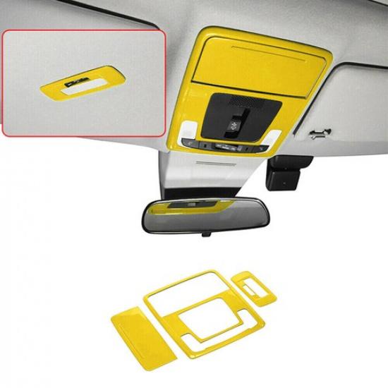 Front Reading Light Switch Cover Trim For Honda Civic 11th 22- Bright Yellow