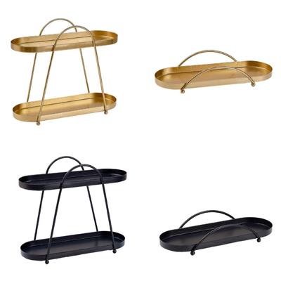 Convenient Double Layer Jewelry Storage Tray Practical Jewelry Display Shelves