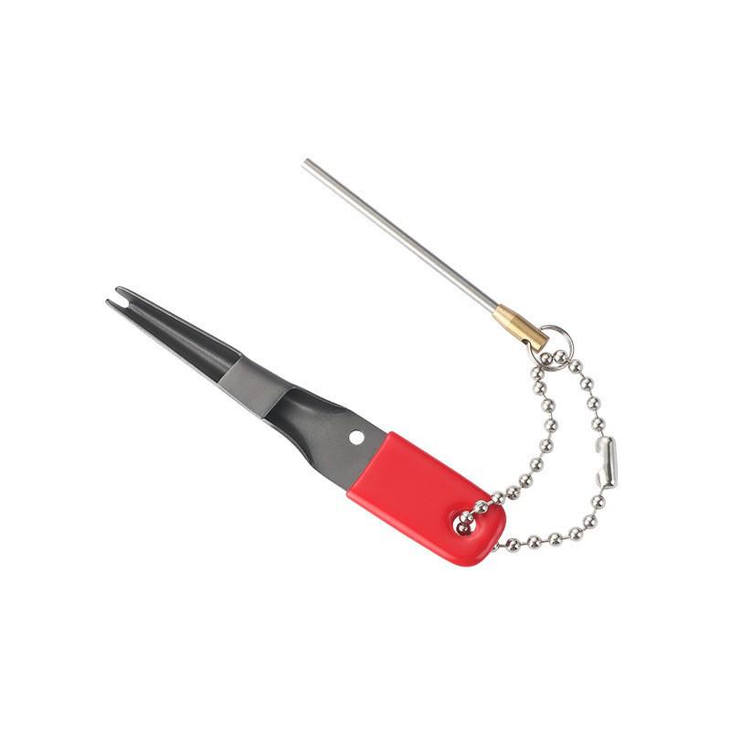 Portable Double-Sided Diamond Fish Hook Sharpener - Stainless Steel 420