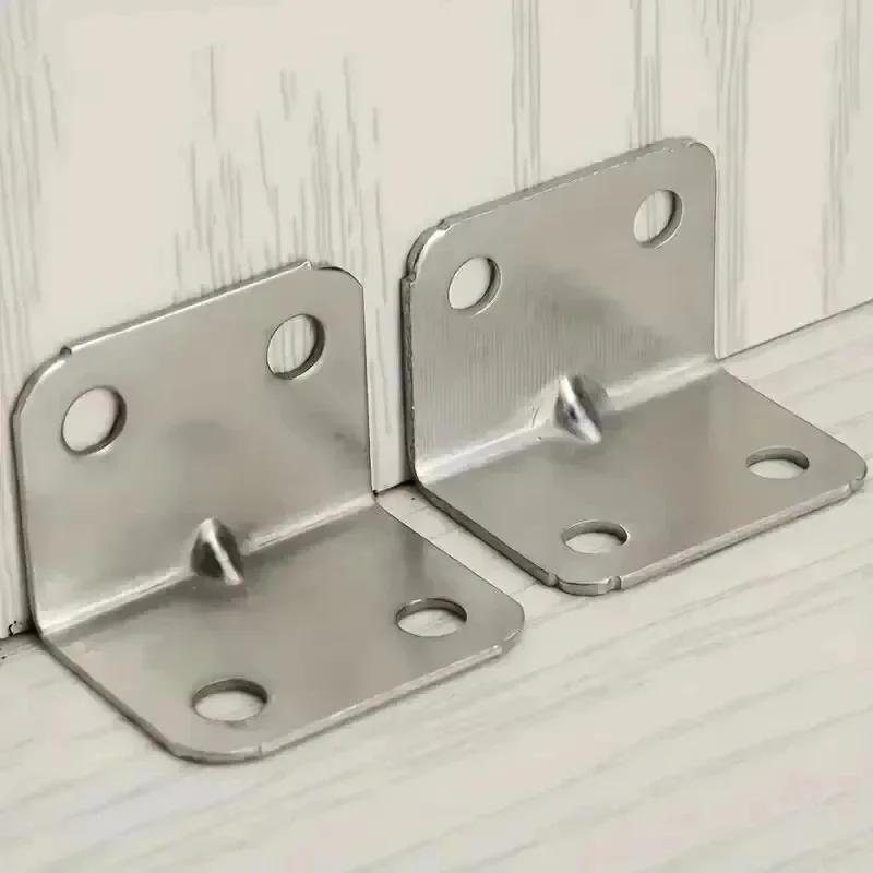 Right Angle Shelf L Bracket Home Hardwares Fixed Furniture Fittings Hardware Metal Brackets on Angle Corner Protector Fixations