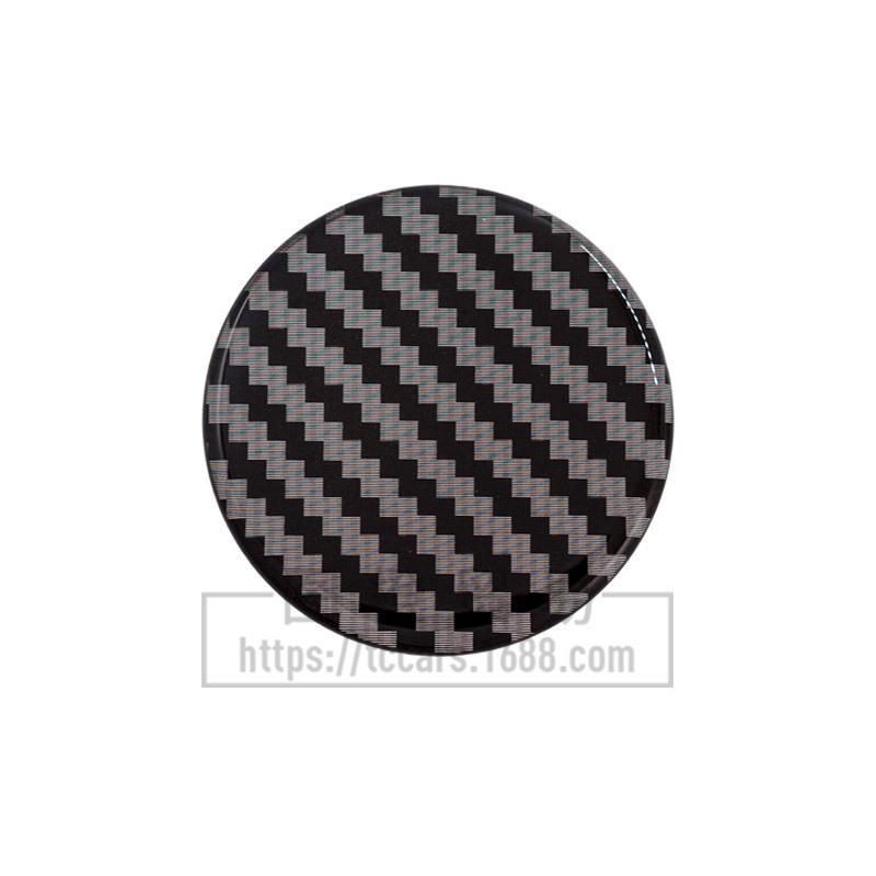 Smooth Carbon Fiber Car Wheel Stickers: 45MM, 50MM, 56MM, 65MM - Customizable for Personalized Modification