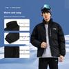Li Ning Street Cool Slim Fit Unisex Pullover Hoodie Warm Plush Stand Collar Thick Jacket Casual Sports Suit Unisex Hoodies AJMU219+AWDUG83-1