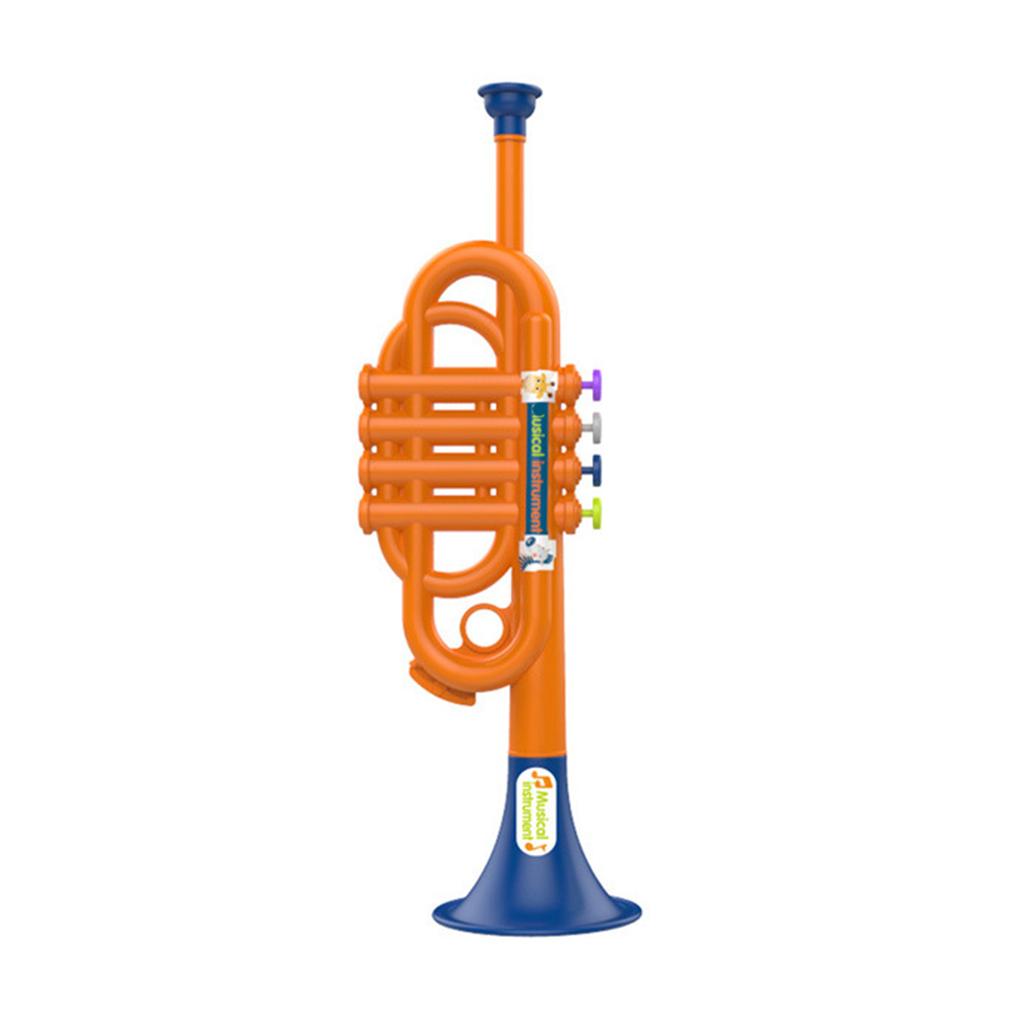 Realistisk Barne Trompet Leke Musikkinstrument Leke for Barn Musikkinteresse Utvikling Trygg Pedagogisk Leke for Barn