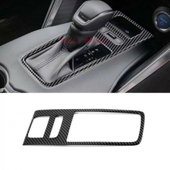 For Toyota Venza 2020-2024 Carbon Fiber Gear Shift Box Panel Cover Trim