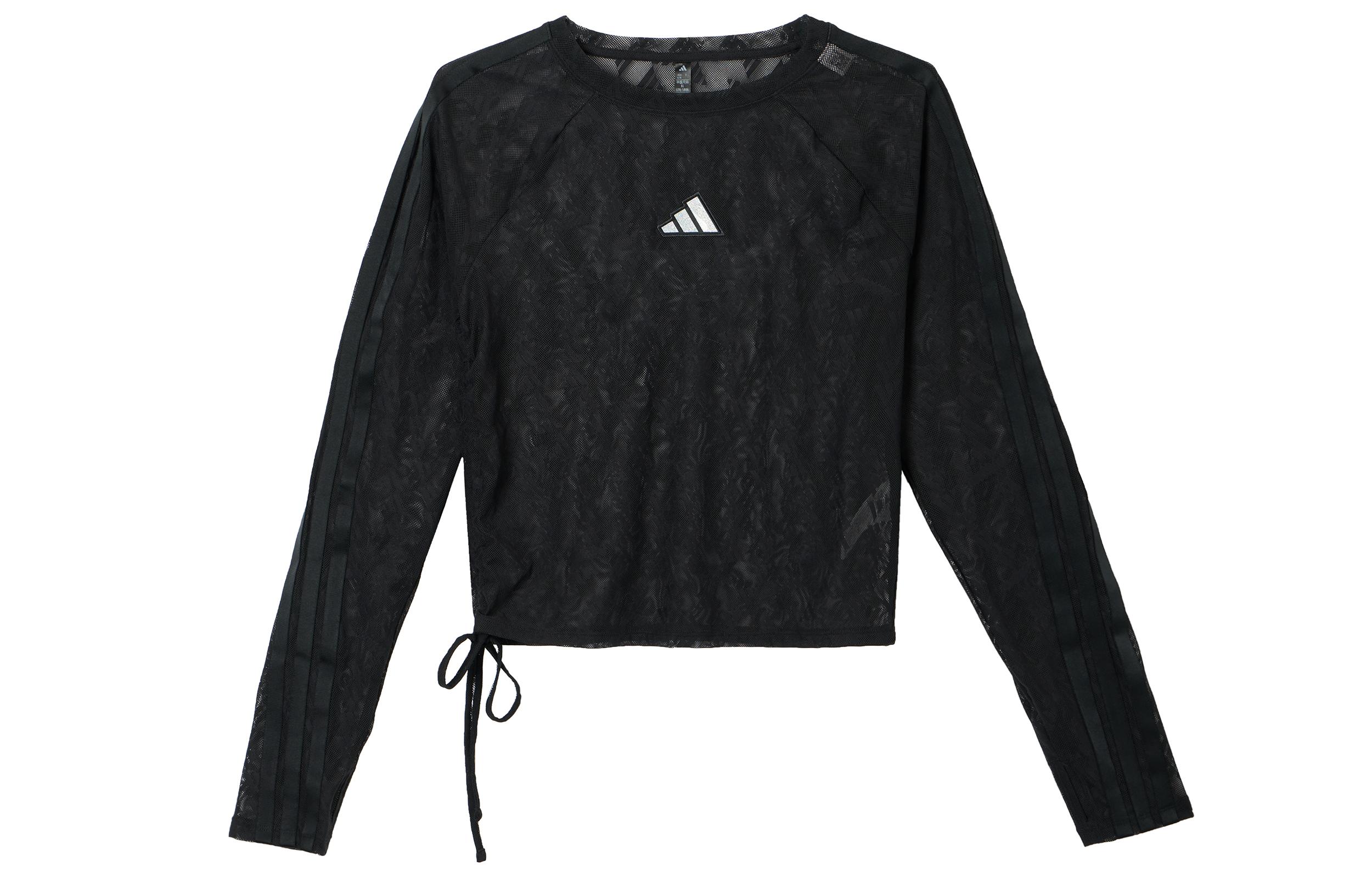 Adidas T Shirts Women s Black Crew Neck Moderate KB7607 M