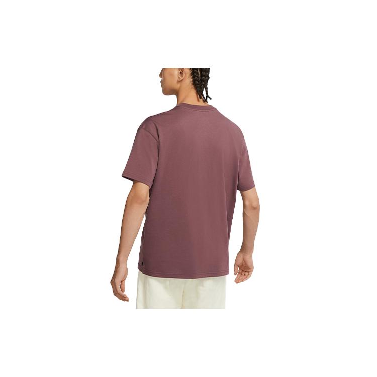 Nike Drop Shoulder Sleeve T Shirt Men's Burgundy DB9976-646