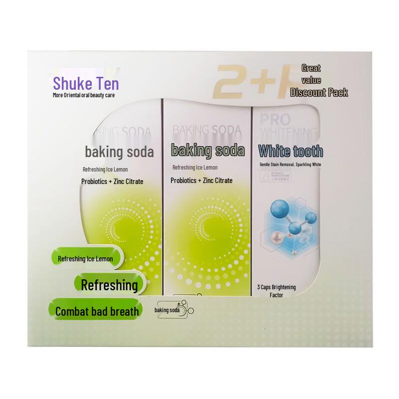 Sucker Baking Soda Fresh Breath Toothpaste Set