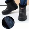 Winter Snow Boots Plush Warm Shoes Men Outdoor Waterproof Cotton Shoes Man Rain Boots Mid-high Tube Water Shoes Botas