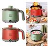 Electric Pot Frying Pan Household Mini for Dumpling Soup Oatmeal Gray Green